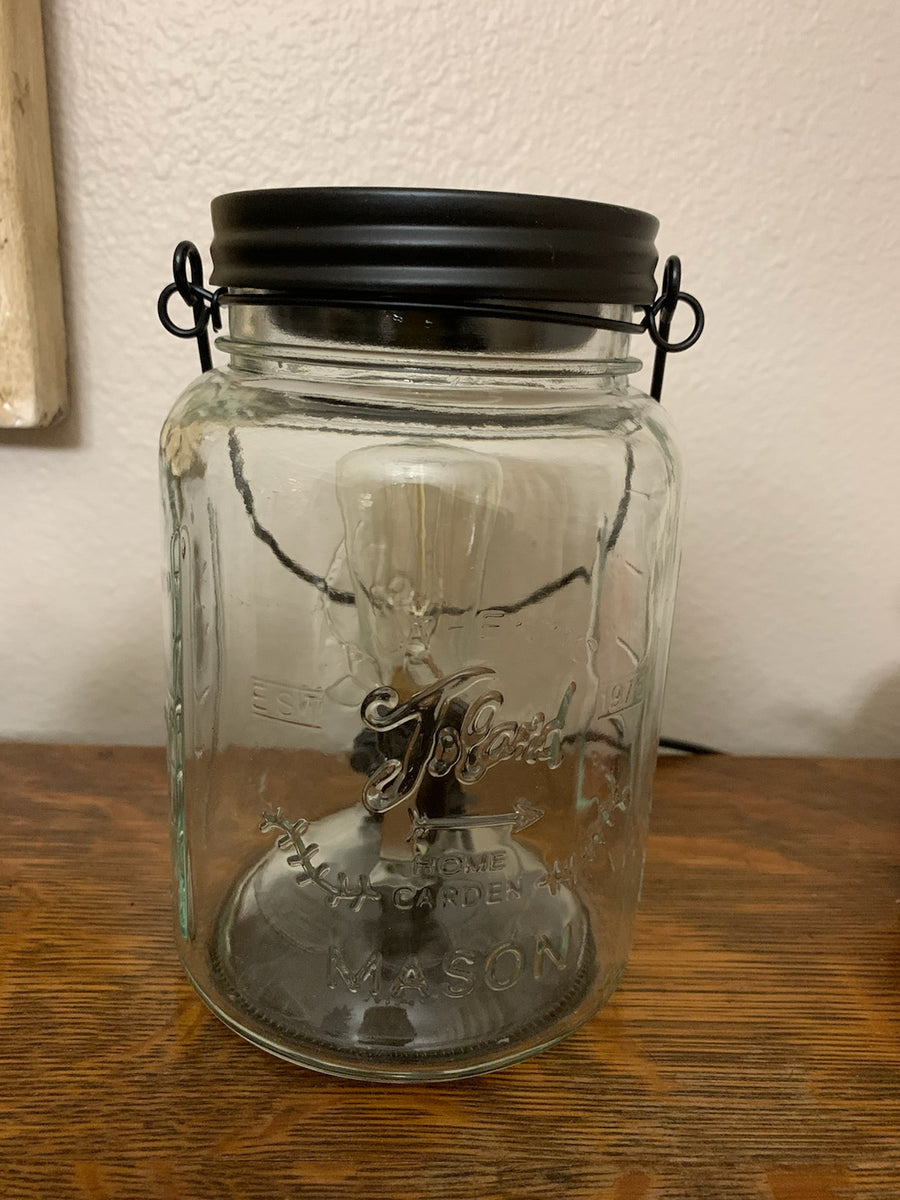 Mason Jar wax warmer Faith & The Farmhouse