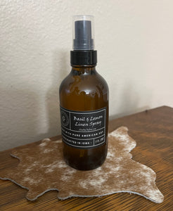 Basil Lemon Linen Spray  - Linen Base 4oz