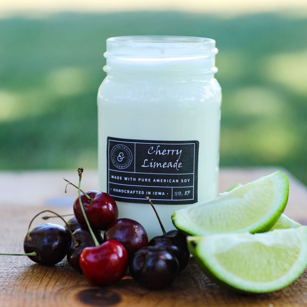 Cherry Limeade soy wax candle 16oz